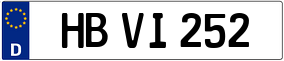 Trailer License Plate